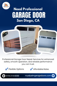 Professional San Diego garage door repair experts fixing residential garage door