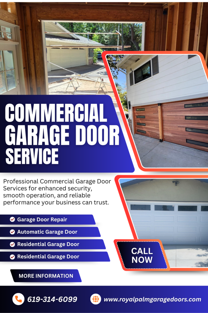 Local garage door experts repairing and installing garage door in San Diego home